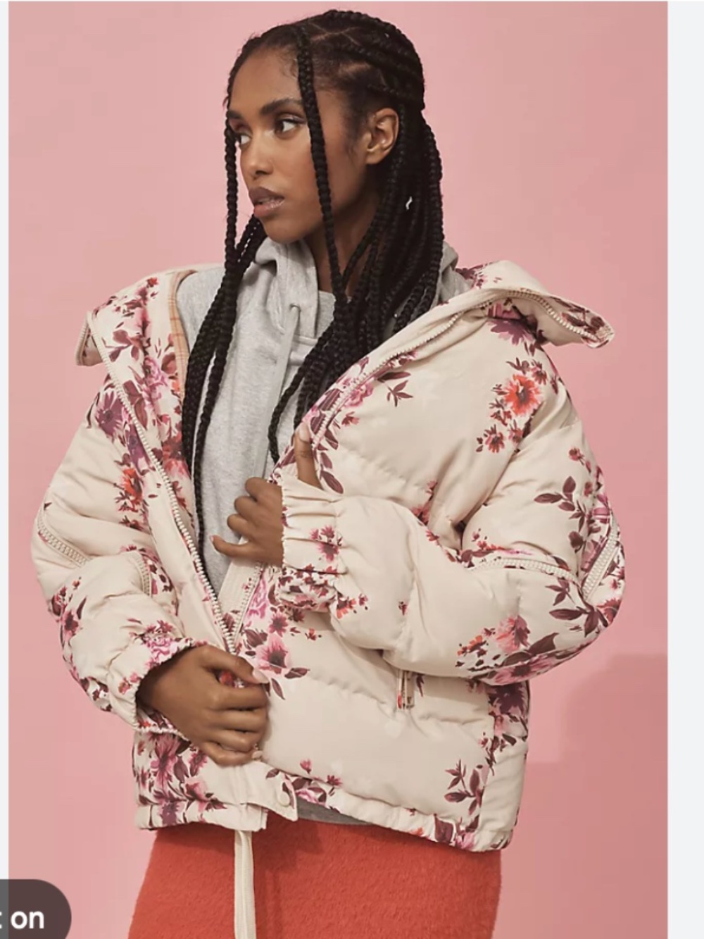 OOF WEAR OOF Wear the shapes lab XXS puffer jacket floral coat